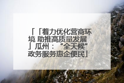 「着力优化营商环境 助推高质量发展」瓜州：“全天候”政务服务惠企便民