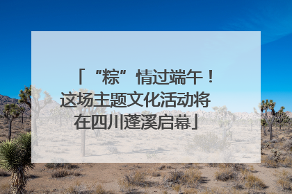 “粽”情过端午！这场主题文化活动将在四川蓬溪启幕