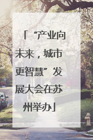 “产业向未来，城市更智慧”发展大会在苏州举办