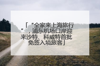 “全家来上海旅行”，浦东机场口岸迎来沙特、科威特首批免签入境旅客