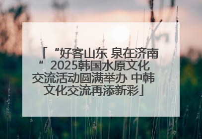 “好客山东 泉在济南”2025韩国水原文化交流活动圆满举办 中韩文化交流再添新彩