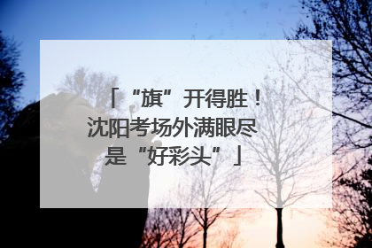 “旗”开得胜！沈阳考场外满眼尽是“好彩头”