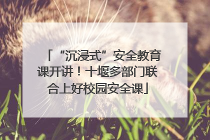 “沉浸式”安全教育课开讲！十堰多部门联合上好校园安全课