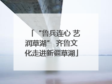 “鲁兵连心 艺润草湖” 齐鲁文化走进新疆草湖