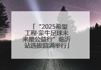“2025希望工程·蒙牛足球未来星公益行”临沂站选拔圆满举行