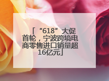 “618”大促首轮，宁波跨境电商零售进口销量超16亿元