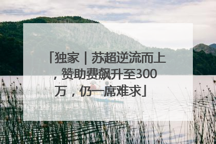 独家｜苏超逆流而上，赞助费飙升至300万，仍一席难求