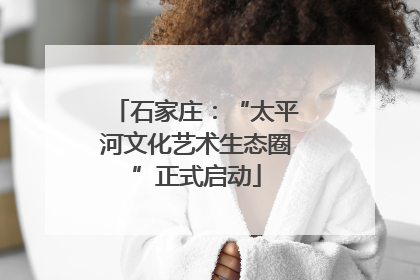 石家庄：“太平河文化艺术生态圈”正式启动