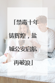 禁毒十年铸辉煌，盐城公安启航再破浪