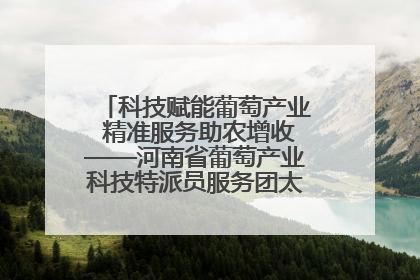 科技赋能葡萄产业 精准服务助农增收——河南省葡萄产业科技特派员服务团太康县科技服务纪实