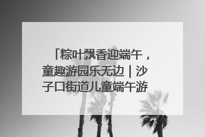 粽叶飘香迎端午，童趣游园乐无边｜沙子口街道儿童端午游园活动圆满落幕