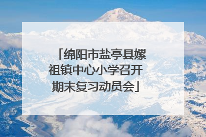 绵阳市盐亭县嫘祖镇中心小学召开期末复习动员会
