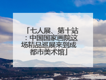 七人展、第十站：中国国家画院这场精品巡展来到成都市美术馆