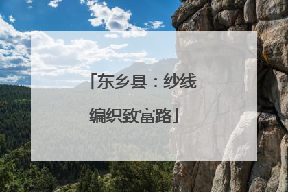 东乡县：纱线编织致富路
