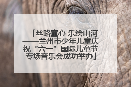丝路童心 乐绘山河——兰州市少年儿童庆祝“六一”国际儿童节专场音乐会成功举办