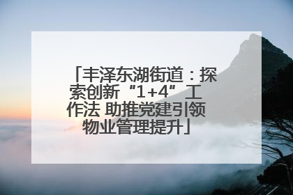 丰泽东湖街道：探索创新“1+4”工作法 助推党建引领物业管理提升