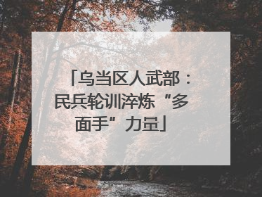 乌当区人武部：民兵轮训淬炼“多面手”力量