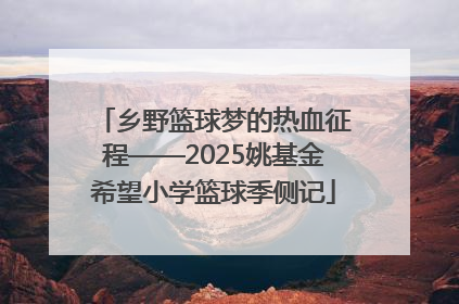 乡野篮球梦的热血征程——2025姚基金希望小学篮球季侧记