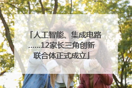 人工智能、集成电路……12家长三角创新联合体正式成立