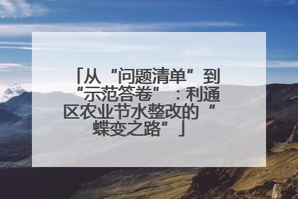 从“问题清单”到“示范答卷”：利通区农业节水整改的“蝶变之路”