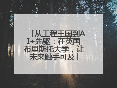 从工程王国到AI+先驱：在英国布里斯托大学，让未来触手可及