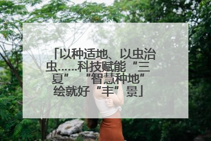 以种适地、以虫治虫……科技赋能“三夏” “智慧种地”绘就好“丰”景