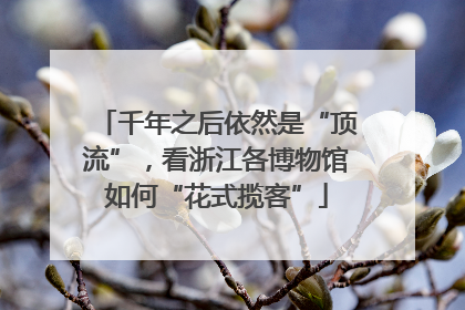 千年之后依然是“顶流”，看浙江各博物馆如何“花式揽客”