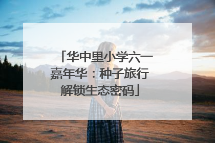 华中里小学六一嘉年华：种子旅行解锁生态密码
