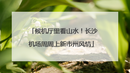 候机厅里看山水！长沙机场周周上新市州风情