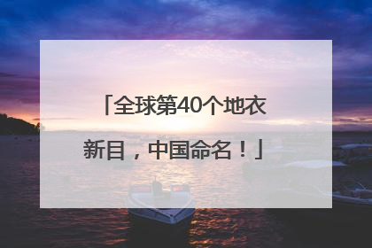 全球第40个地衣新目，中国命名！