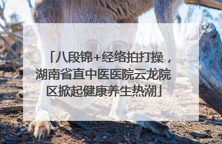 八段锦+经络拍打操，湖南省直中医医院云龙院区掀起健康养生热潮