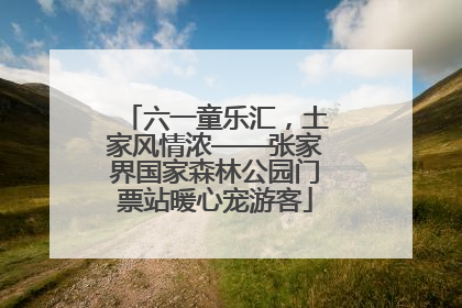 六一童乐汇，土家风情浓——张家界国家森林公园门票站暖心宠游客