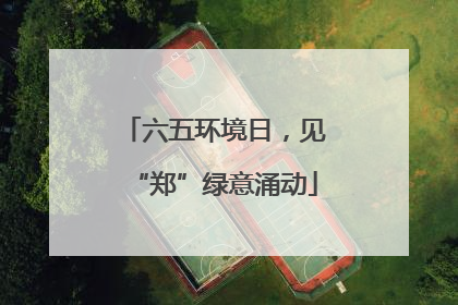 六五环境日，见“郑”绿意涌动