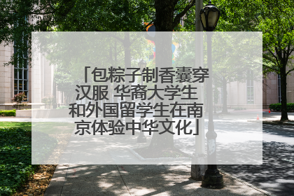 包粽子制香囊穿汉服 华裔大学生和外国留学生在南京体验中华文化