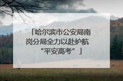 哈尔滨市公安局南岗分局全力以赴护航“平安高考”