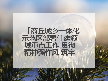 商丘城乡一体化示范区部署住建领域重点工作 贯彻精神强作风 筑牢民生底线促发展