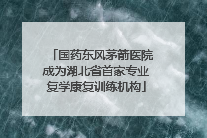 国药东风茅箭医院成为湖北省首家专业复学康复训练机构