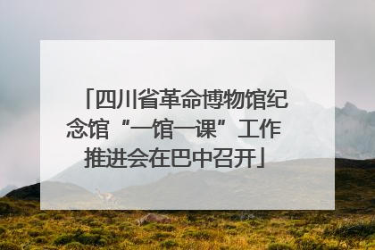 四川省革命博物馆纪念馆“一馆一课”工作推进会在巴中召开