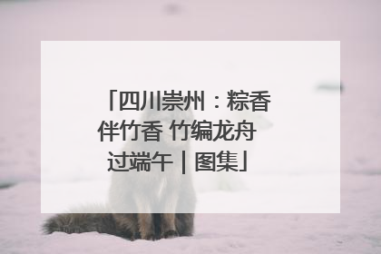 四川崇州：粽香伴竹香 竹编龙舟过端午｜图集