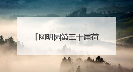 圆明园第三十届荷花节开幕，首次推出“荷梅”双花展