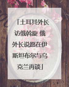 土耳其外长访俄斡旋 俄外长说愿在伊斯坦布尔与乌克兰再谈