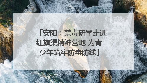 安阳：禁毒研学走进红旗渠精神营地 为青少年筑牢防毒防线
