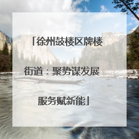 徐州鼓楼区牌楼街道：聚势谋发展 服务赋新能