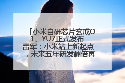 小米自研芯片玄戒O1、YU7正式发布 雷军：小米站上新起点，未来五年研发翻倍再投2000亿元