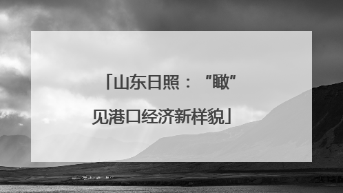 山东日照：“瞰”见港口经济新样貌