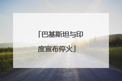 巴基斯坦与印度宣布停火
