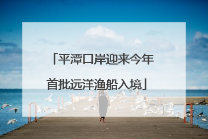 平潭口岸迎来今年首批远洋渔船入境