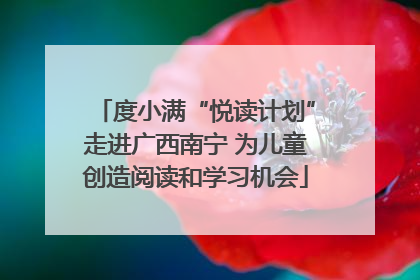 度小满“悦读计划”走进广西南宁 为儿童创造阅读和学习机会