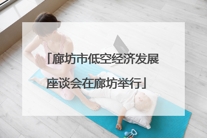 廊坊市低空经济发展座谈会在廊坊举行