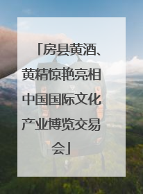 房县黄酒、黄精惊艳亮相中国国际文化产业博览交易会